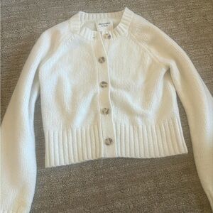 Cream colored cardigan by Abercrombie